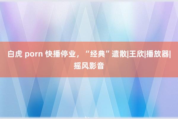 白虎 porn 快播停业，“经典”遣散|王欣|播放器|摇风影音