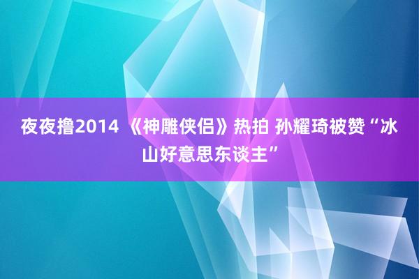 夜夜撸2014 《神雕侠侣》热拍 孙耀琦被赞“冰山好意思东谈主”