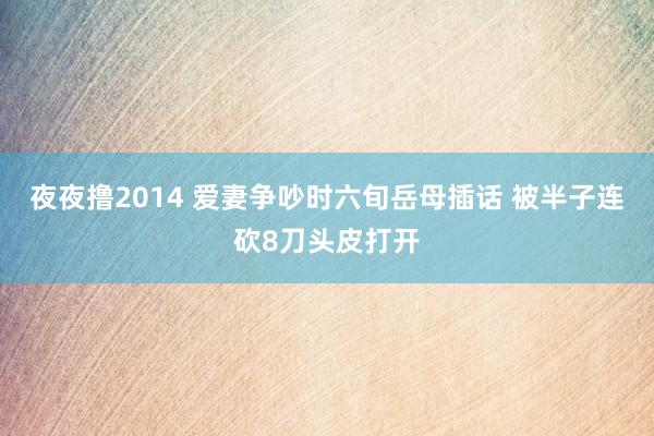 夜夜撸2014 爱妻争吵时六旬岳母插话 被半子连砍8刀头皮打开