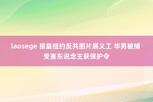 laosege 报复纽约反共图片展义工 华男被捕 受害东说念主获保护令