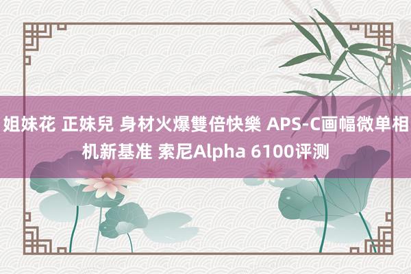 姐妹花 正妹兒 身材火爆雙倍快樂 APS-C画幅微单相机新基准 索尼Alpha 6100评测